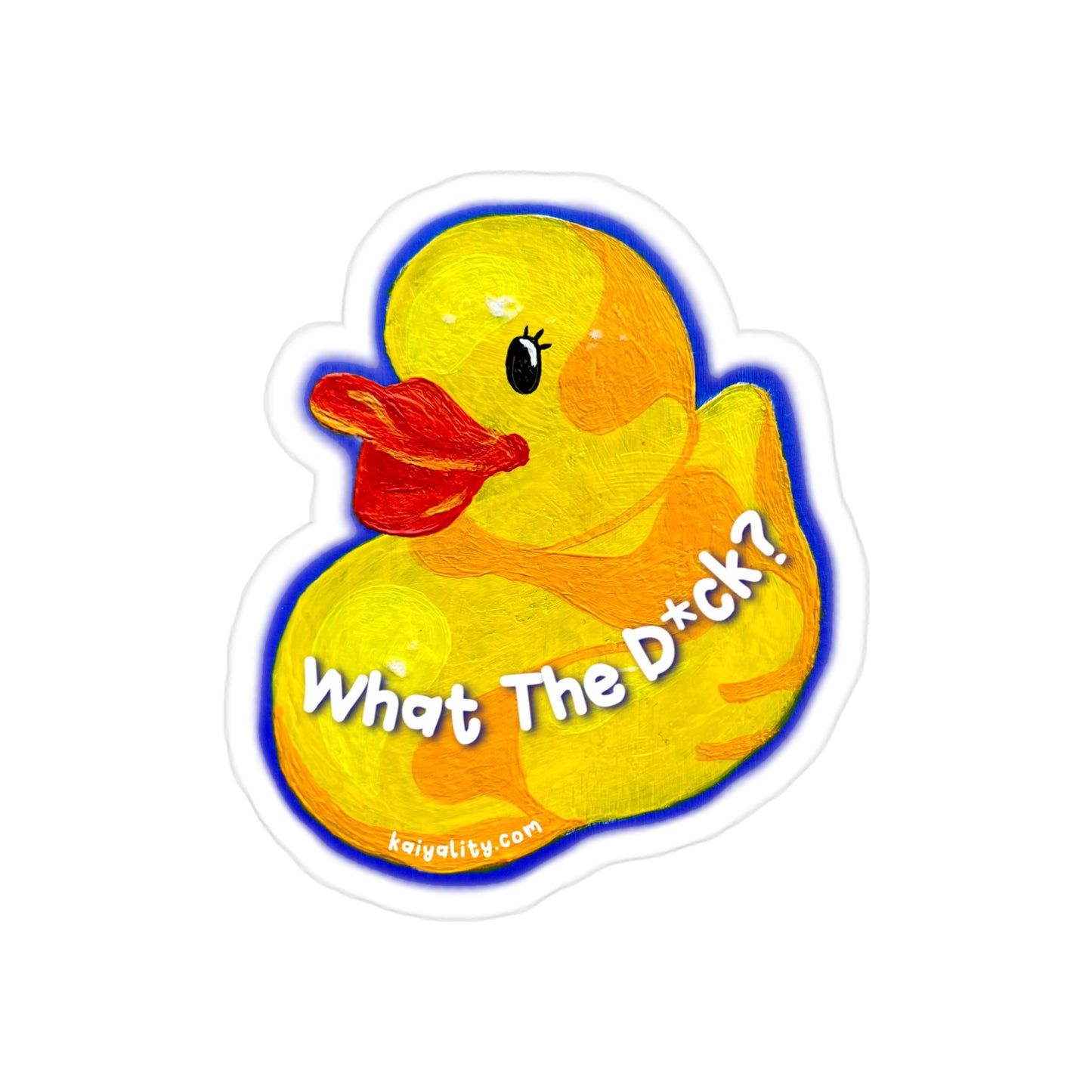 ‘What the Duck’ (vinyl decal sticker)
