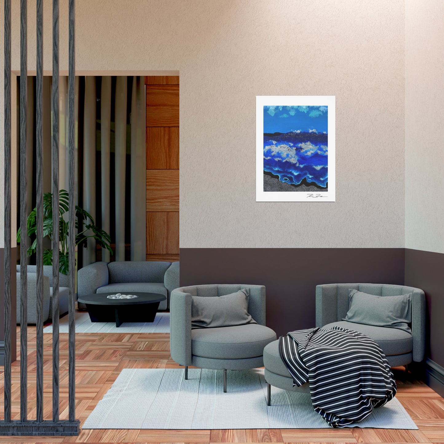 Shimmer Waves (fine art poster.)