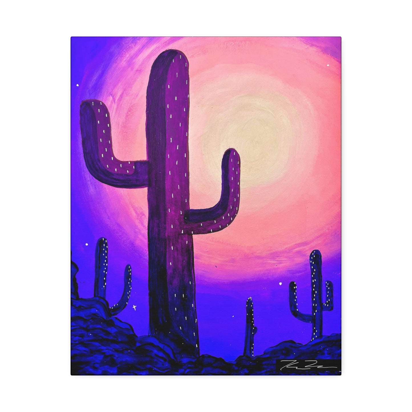 Violet Desert (on canvas.)