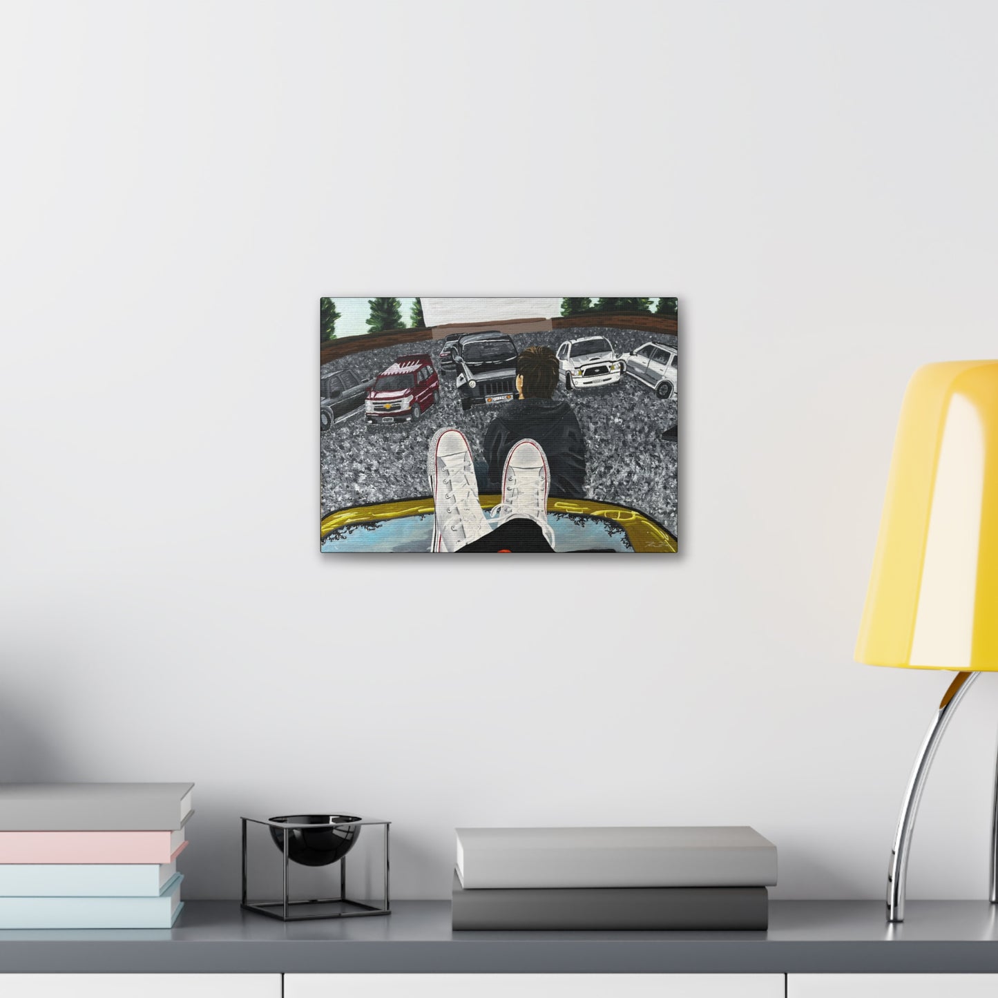 Drive-In (on canvas.)