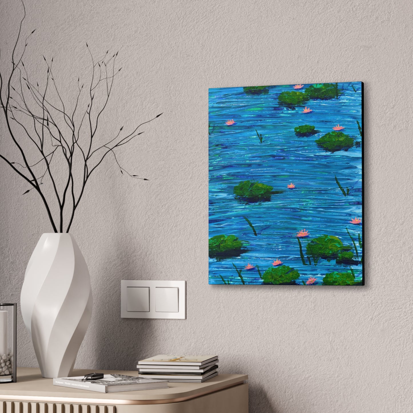 Lilypad Current (on canvas.)