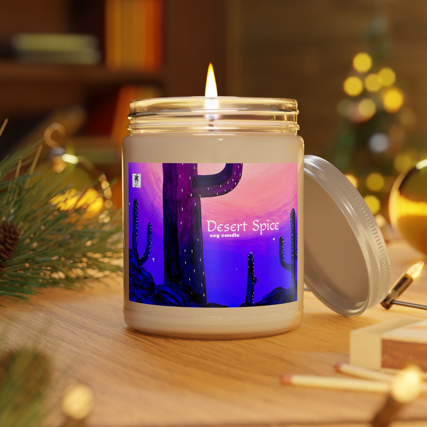 Violet Desert -Comfort Spice- scented Soy Candle