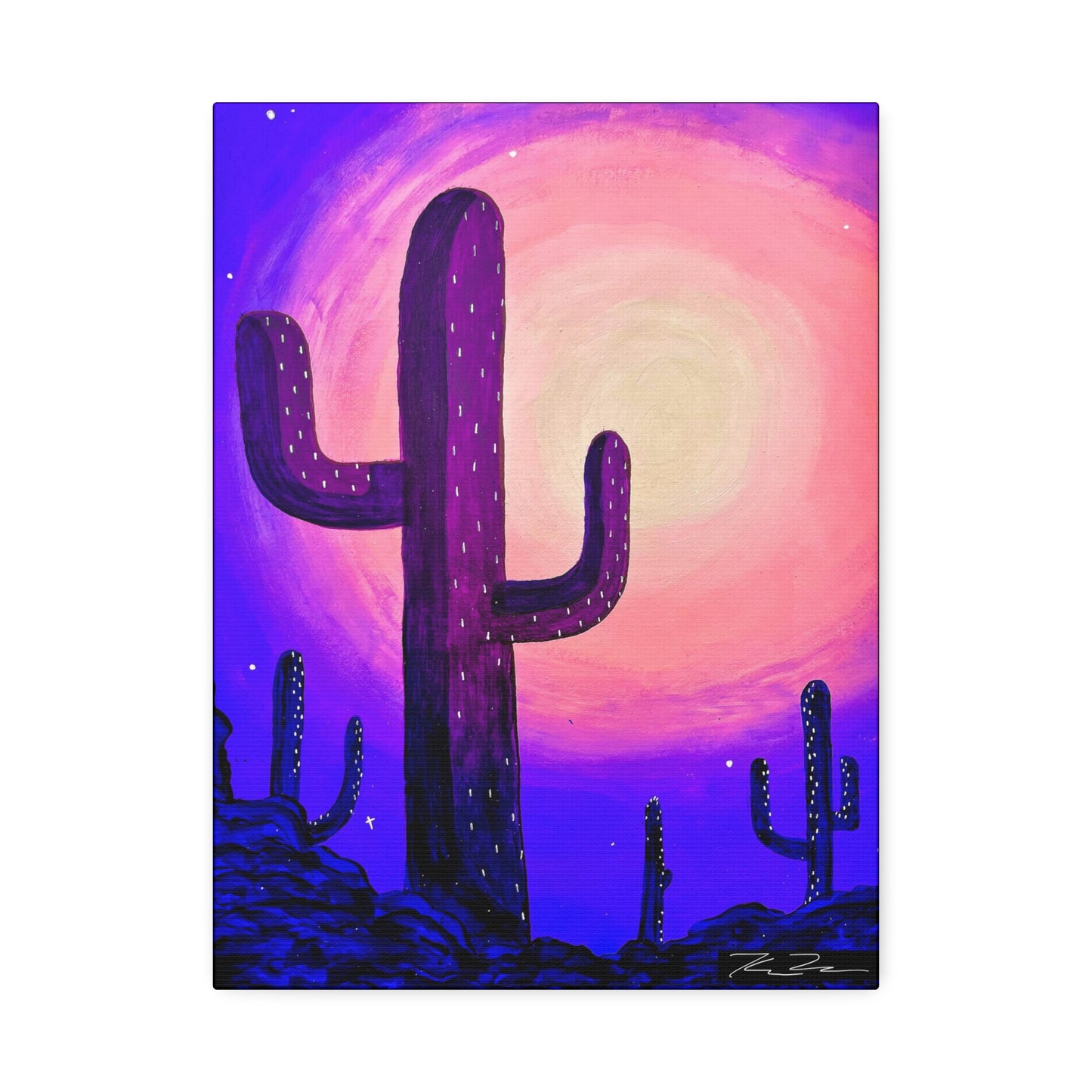 Violet Desert (on canvas.)