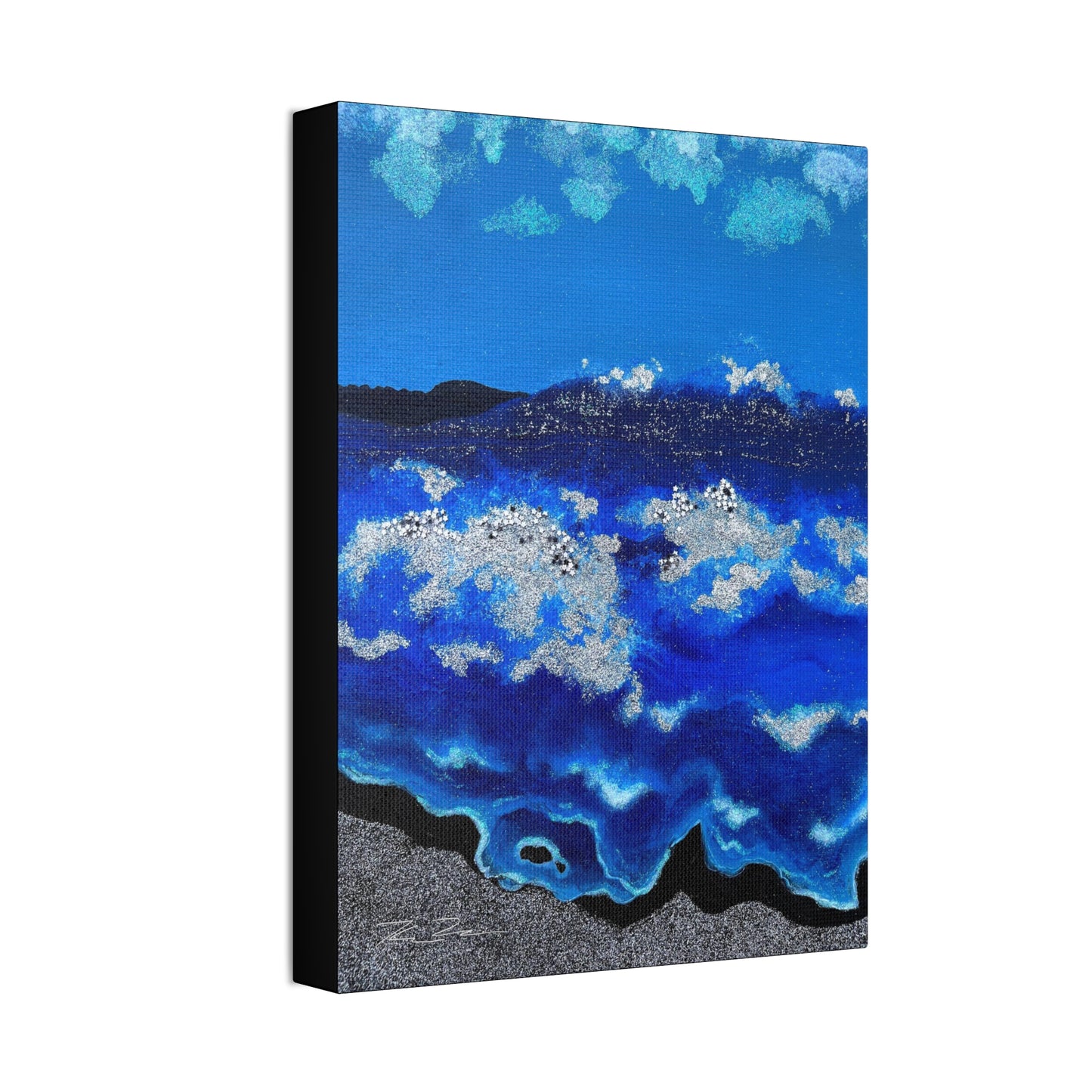 Shimmer Waves (on canvas.)