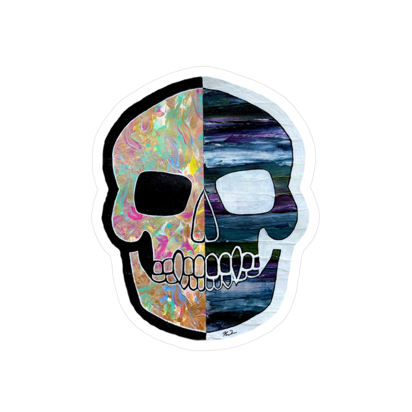 ‘Split Skull’ (vinyl decal sticker