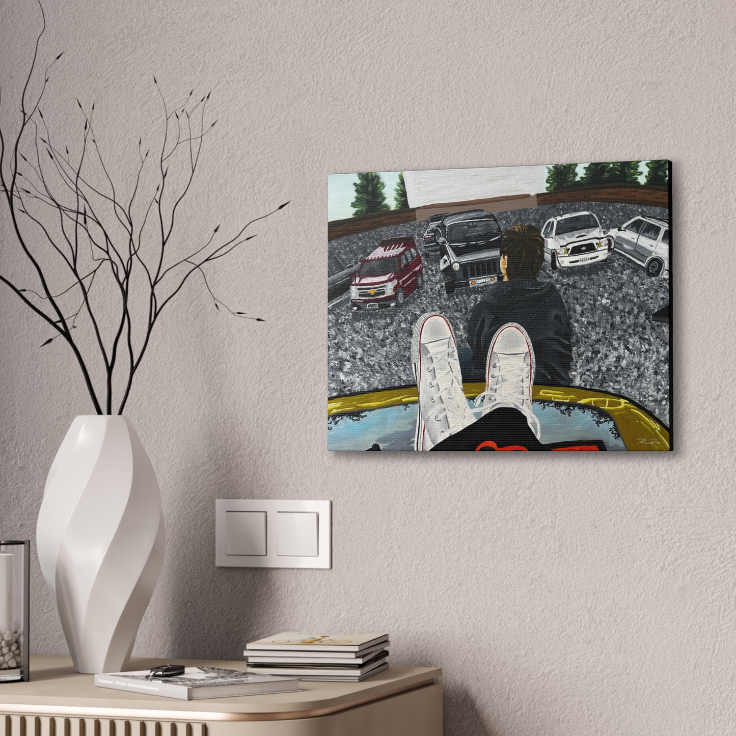 Drive-In (on canvas.)