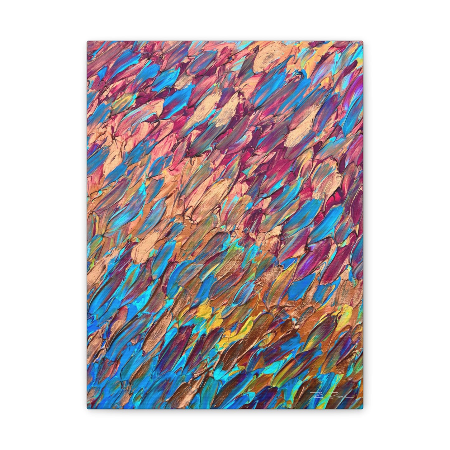 Cool Beach Day (on canvas.)