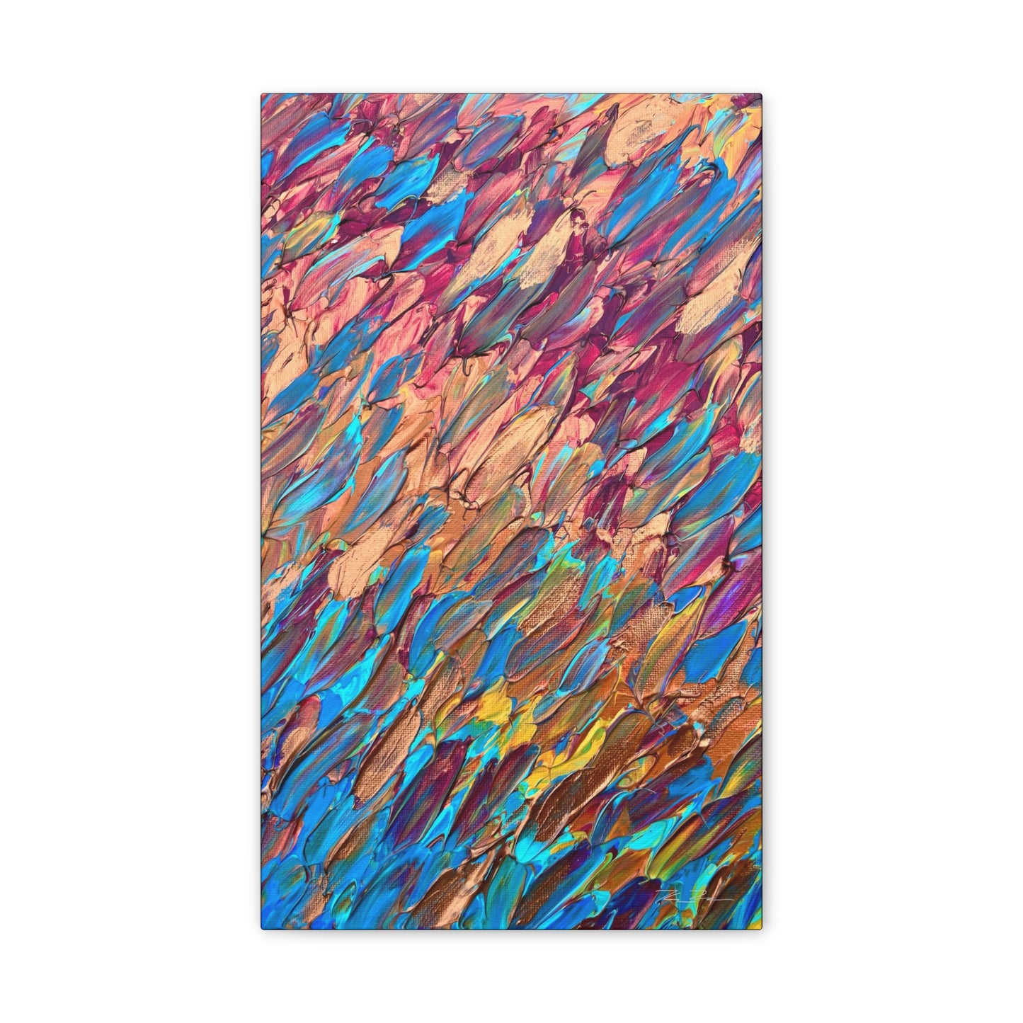 Cool Beach Day (on canvas.)