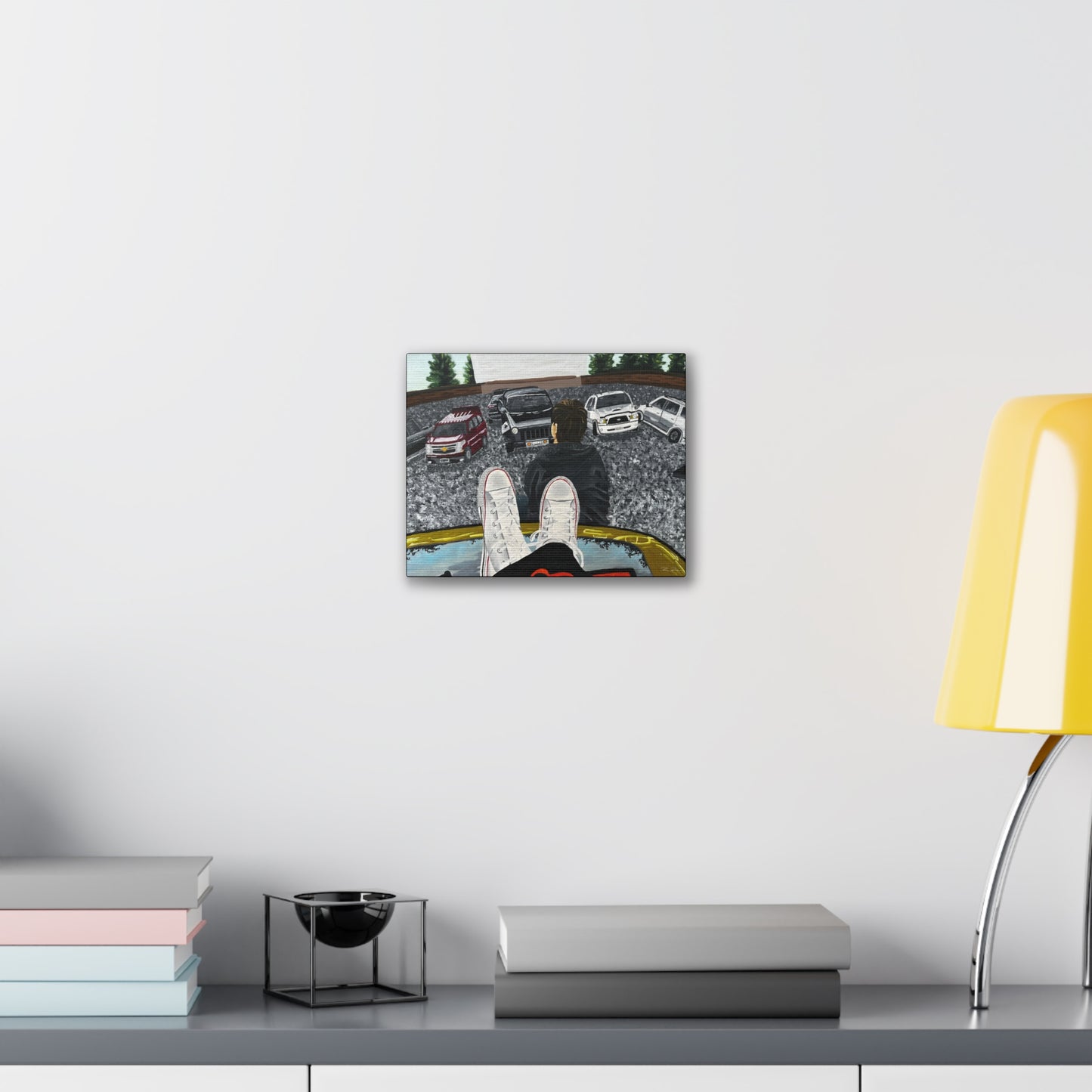 Drive-In (on canvas.)