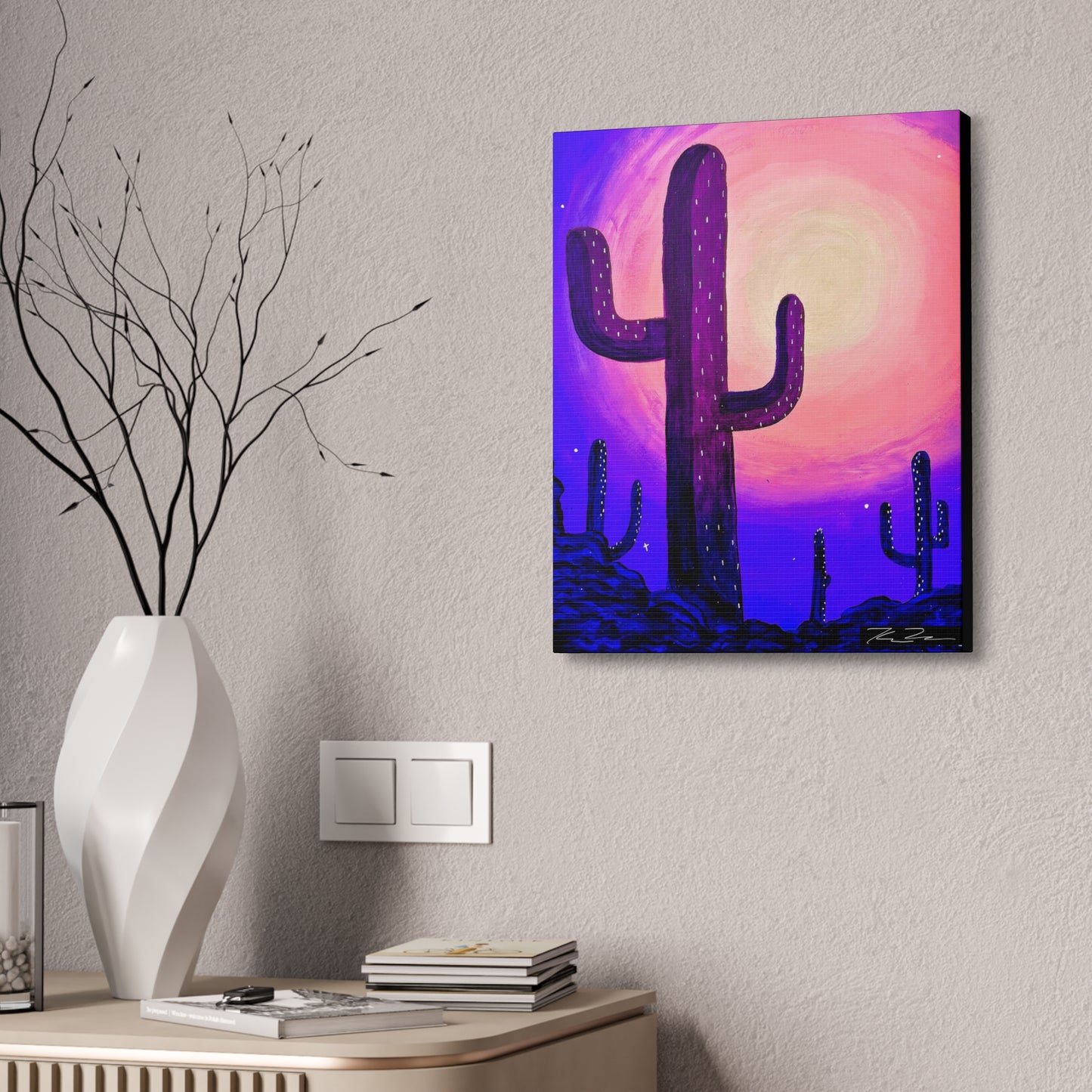 Violet Desert (on canvas.)