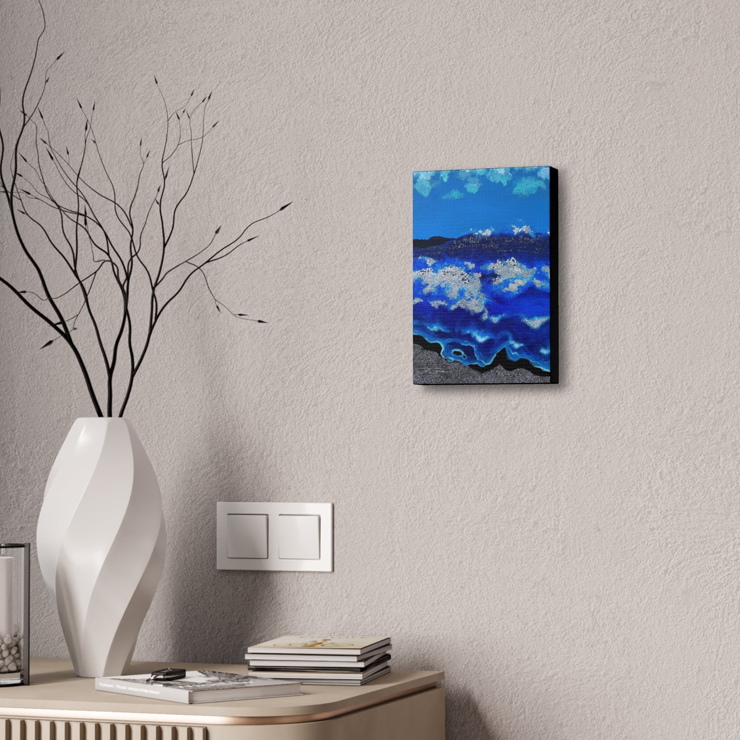 Shimmer Waves (on canvas.)