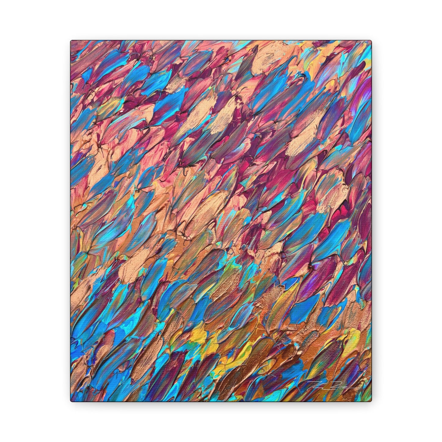 Cool Beach Day (on canvas.)