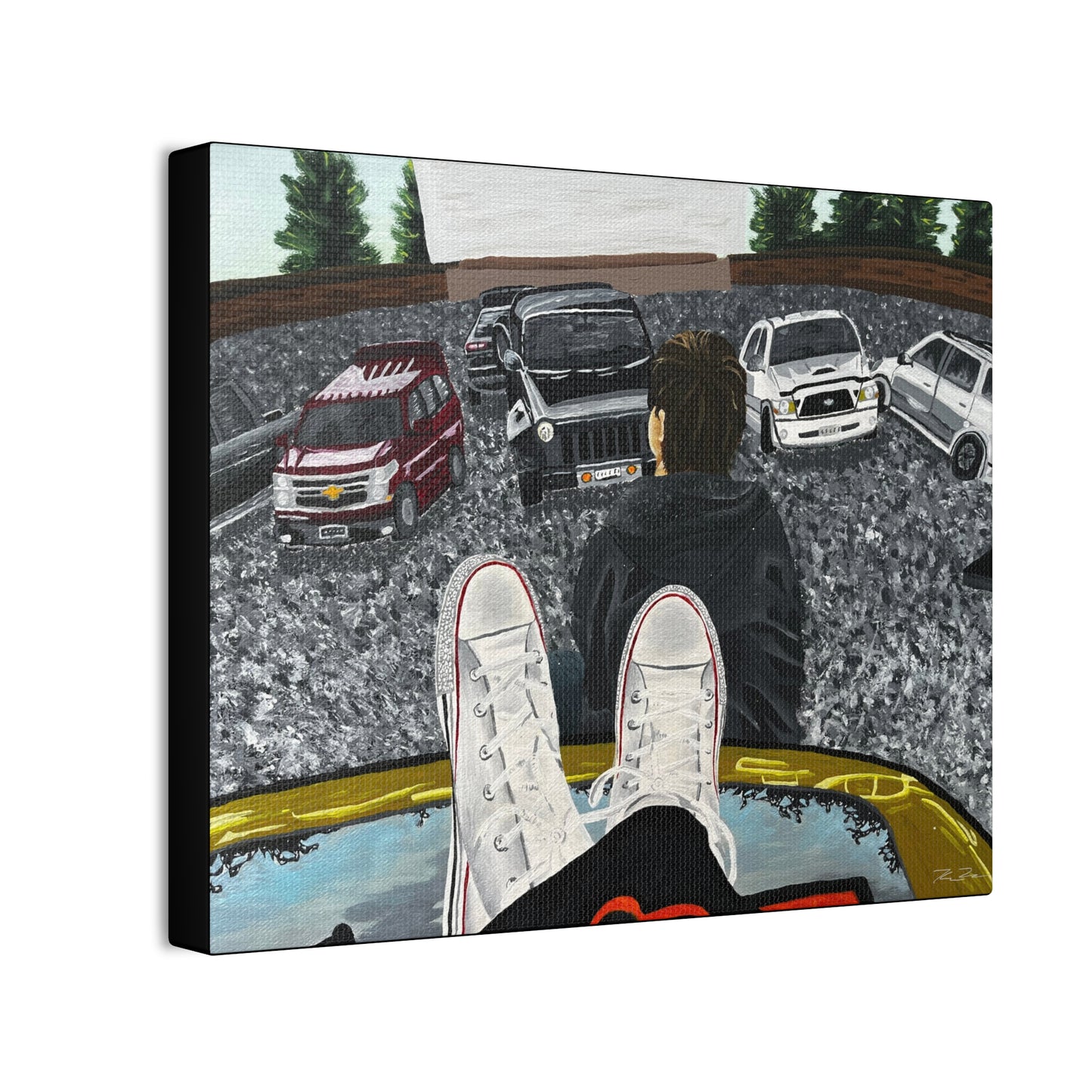 Drive-In (on canvas.)
