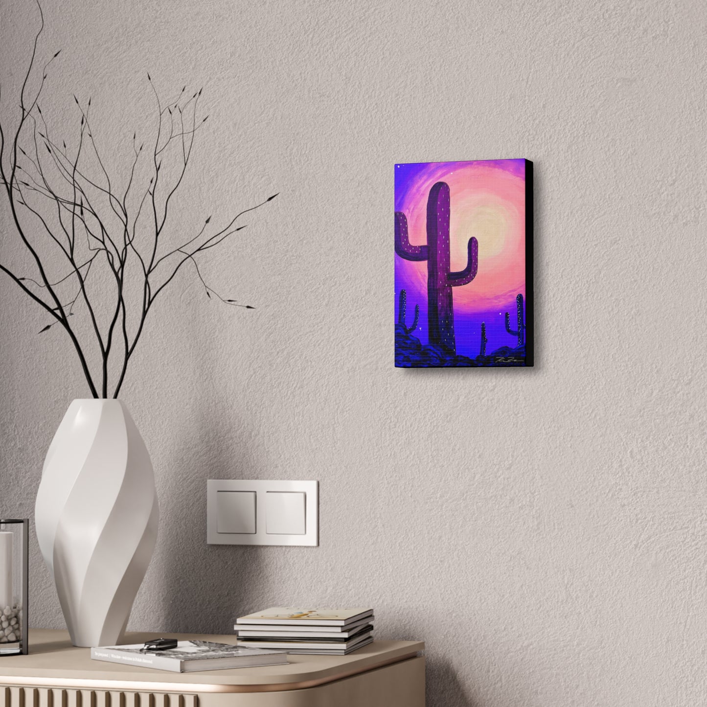 Violet Desert (on canvas.)