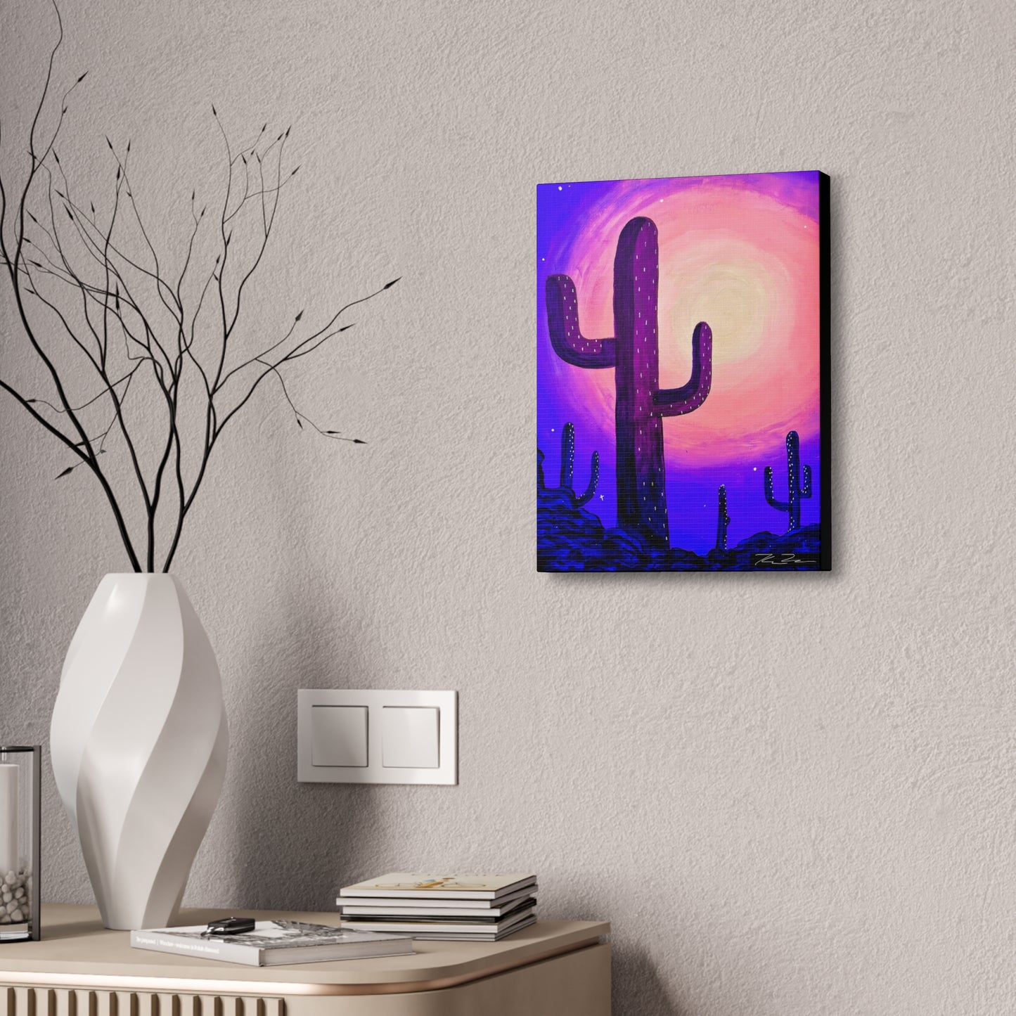 Violet Desert (on canvas.)