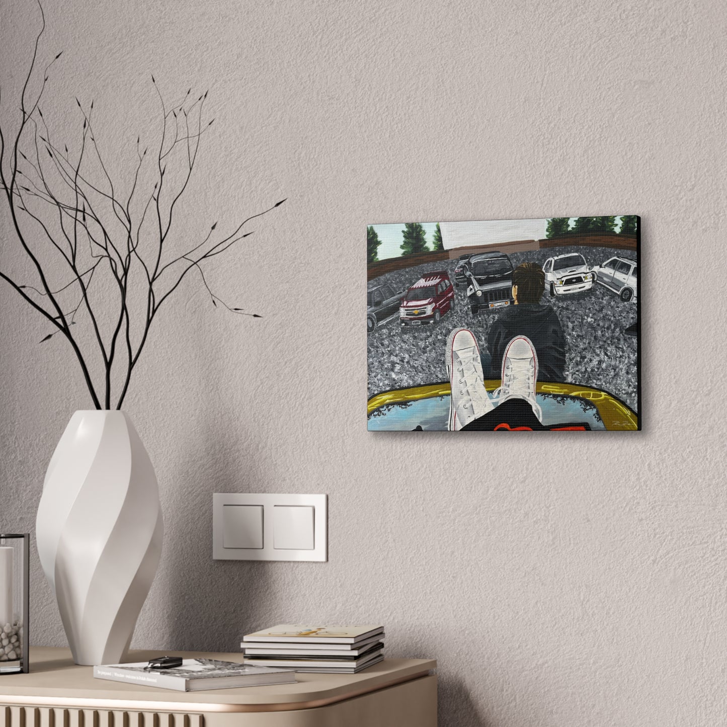 Drive-In (on canvas.)