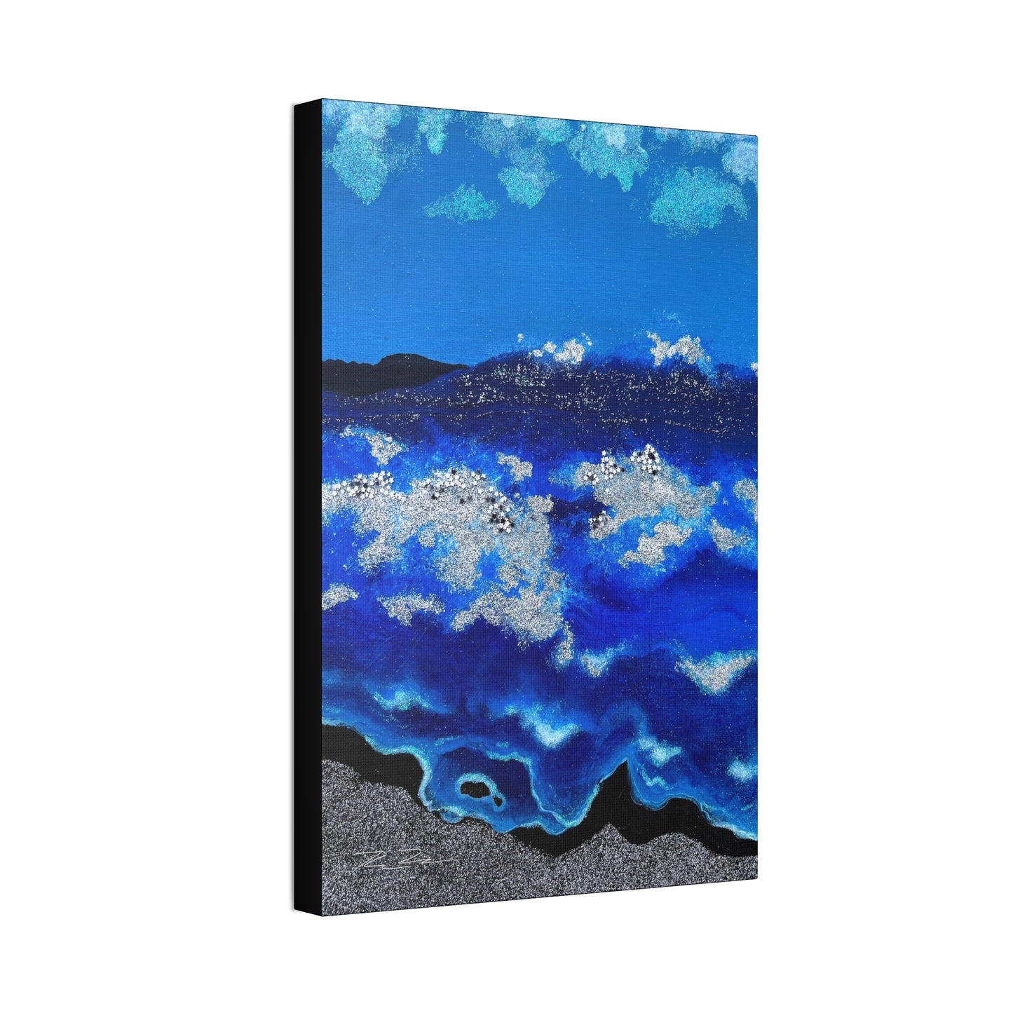 Shimmer Waves (on canvas.)