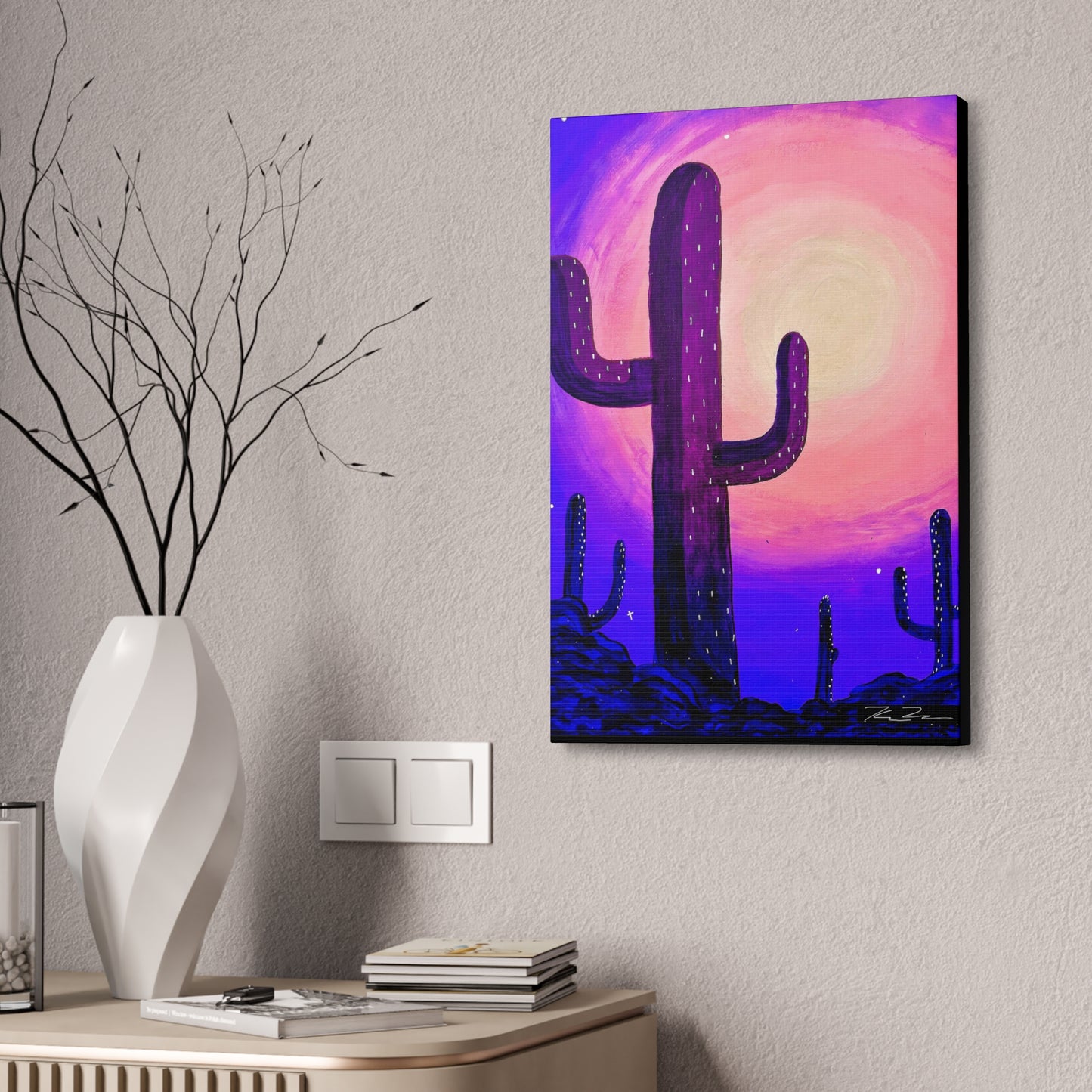 Violet Desert (on canvas.)