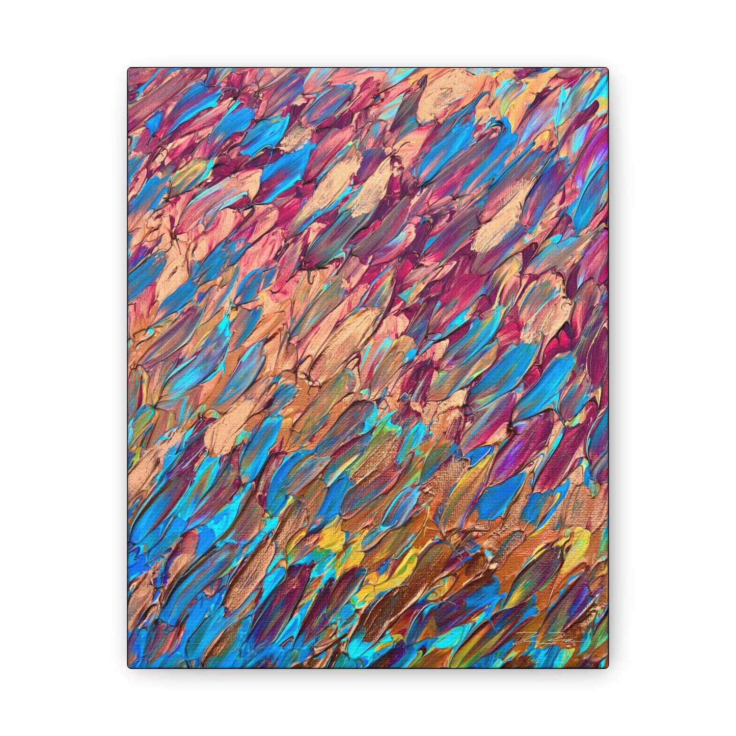 Cool Beach Day (on canvas.)