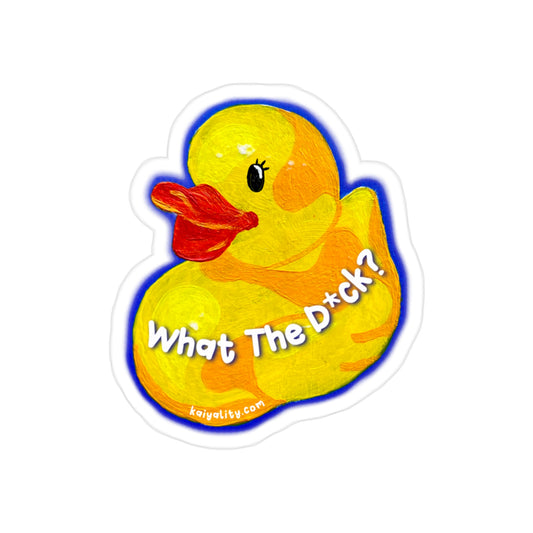 ‘What the Duck’ (vinyl decal sticker)