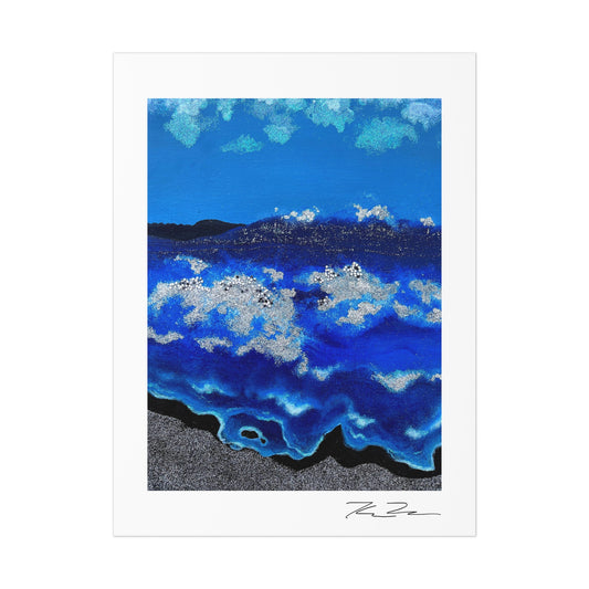 Shimmer Waves (fine art poster.)